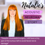 Natalie Welch sharing her brain tumour story